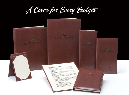Bonded Leather Menu Covers